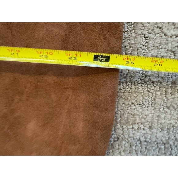 NWT CHEVAL Firenze Suede Genuine Leather Hobo Bag Pouch Camel Tan Italy - Picture 8 of 16